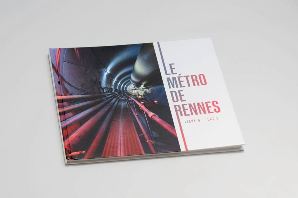 Livre chantier le métro de Rennes pour Dodin Campenon Bernard - pages intérieures 1