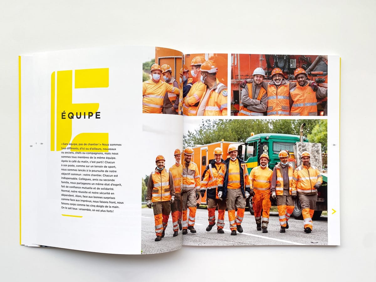 CE[UX] QUI NOUS RELIE[NT] - un livre d'entreprise pour Colas (2022)